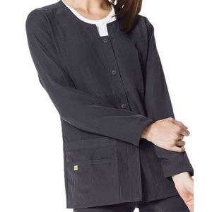 WonderWink 4 STRETCH Graphite Scrub Jacket